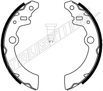 Комплект тормозных колодок TRUSTING купить