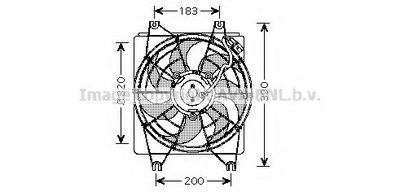 Вентилятор, охлаждение двигателя AVA QUALITY COOLING купить