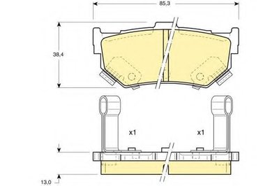 Комплект тормозных колодок, дисковый тормоз GIRLING купить