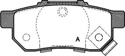 Комплект тормозных колодок, дисковый тормоз ADVANCE OPEN PARTS купить