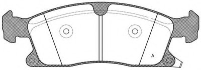 Комплект тормозных колодок, дисковый тормоз ADVANCE OPEN PARTS купить