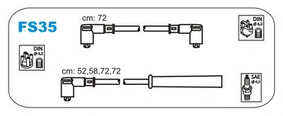 Комплект проводов зажигания JANMOR купить