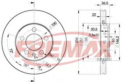 Тормозной диск Premium Carbon + FREMAX купить