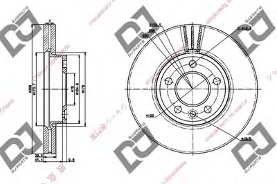 Тормозной диск DJ PARTS купить