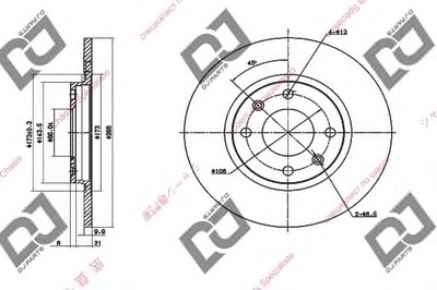 Тормозной диск DJ PARTS купить