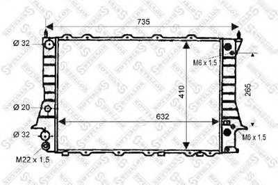 Радиатор, охлаждение двигателя STELLOX купить