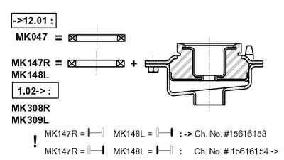 Опора стойки амортизатора MOUNTING KIT MONROE купить