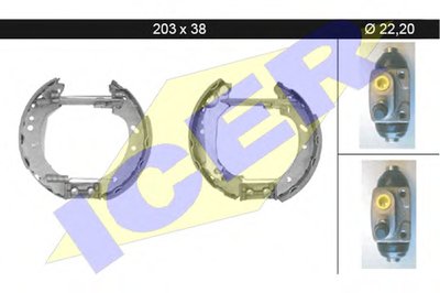 Комплект тормозных колодок ICER купить