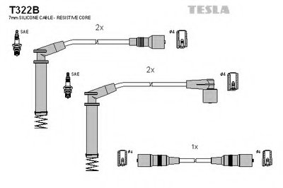 Комплект проводов зажигания TESLA купить