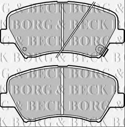 Комплект тормозных колодок, дисковый тормоз BORG & BECK купить