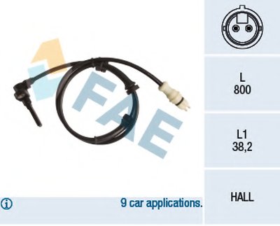 Датчик, частота вращения колеса FAE купить