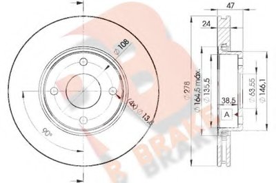 Тормозной диск R BRAKE купить