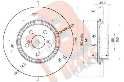 Тормозной диск R BRAKE купить