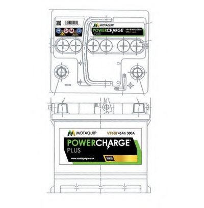 Стартерная аккумуляторная батарея Powercharge Plus MOTAQUIP купить