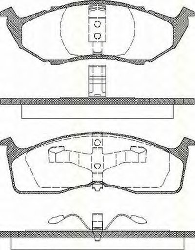 Комплект тормозных колодок, дисковый тормоз TRISCAN купить