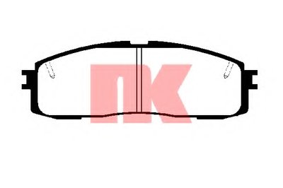 Комплект тормозных колодок, дисковый тормоз NK купить