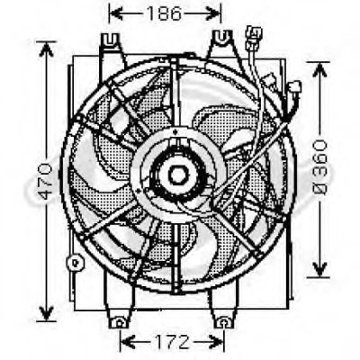 Вентилятор, охлаждение двигателя DIEDERICHS купить
