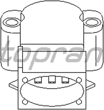 Датчик, положение дроссельной заслонки TOPRAN купить