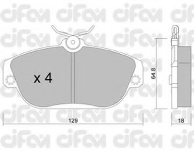 Комплект тормозных колодок, дисковый тормоз CIFAM купить