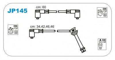 Комплект проводов зажигания JANMOR купить