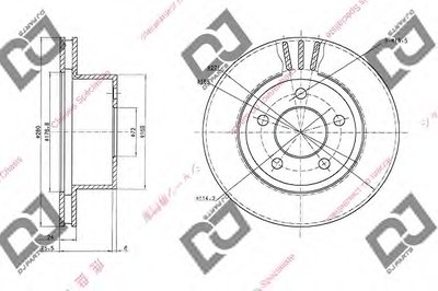 Тормозной диск DJ PARTS купить