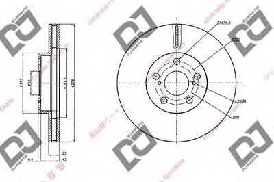 Тормозной диск DJ PARTS купить