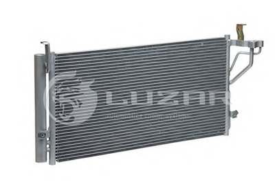 Радиатор кондиционера Sonata 2.0/2.4/2.7 (98-) с ресивером АКПП/МКПП (LRAC 08384) Luzar