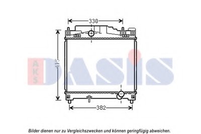 Радиатор, охлаждение двигателя AKS DASIS купить