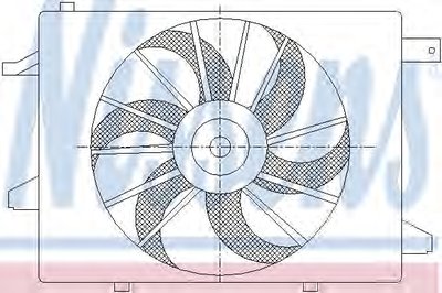 Вентилятор, охлаждение двигателя NISSENS купить