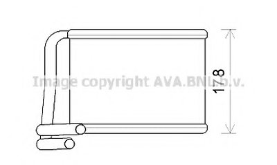 Теплообменник, отопление салона AVA QUALITY COOLING купить