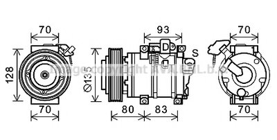 Компрессор, кондиционер AVA QUALITY COOLING купить