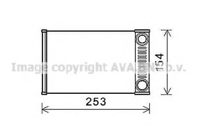 Теплообменник, отопление салона AVA QUALITY COOLING купить