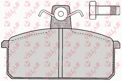 Комплект тормозных колодок, дисковый тормоз VILLAR купить