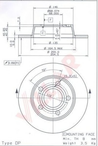 Тормозной диск COATED DISC LINE VILLAR купить