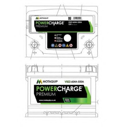 Стартерная аккумуляторная батарея Powercharge Premium MOTAQUIP купить