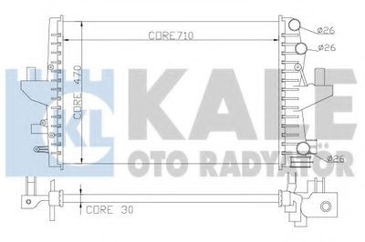 Радиатор, охлаждение двигателя KALE OTO RADYATÖR купить