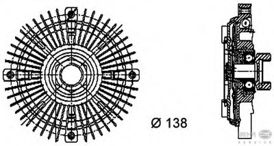 Сцепление, вентилятор радиатора BEHR HELLA SERVICE HELLA купить