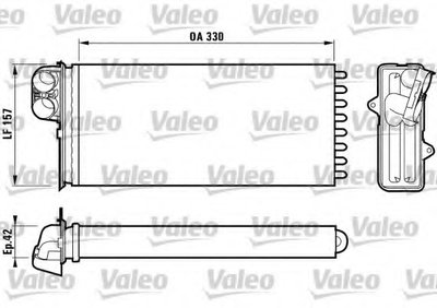 Теплообменник, отопление салона VALEO купить