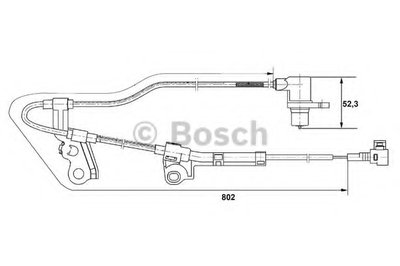 Датчик, частота вращения колеса BOSCH купить