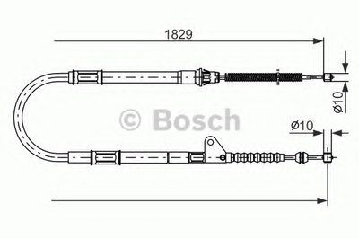 Трос, стояночная тормозная система BOSCH купить