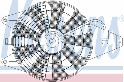 Вентилятор, конденсатор кондиционера NISSENS купить