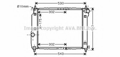 Радиатор, охлаждение двигателя AVA QUALITY COOLING купить