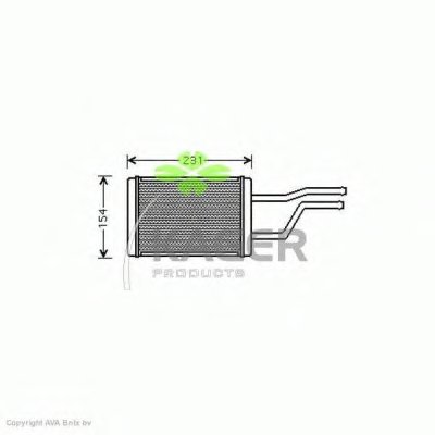 Теплообменник, отопление салона KAGER купить