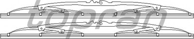 Щетка стеклоочистителя TOPRAN купить