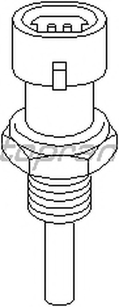 Датчик, температура охлаждающей жидкости TOPRAN купить