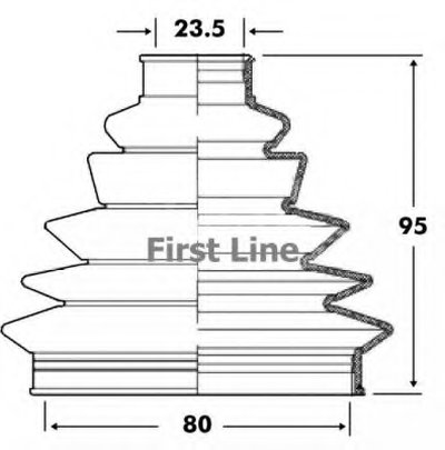 Пыльник, приводной вал FIRST LINE купить