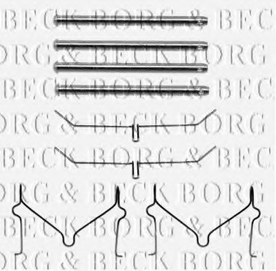 Комплектующие, колодки дискового тормоза BORG & BECK купить