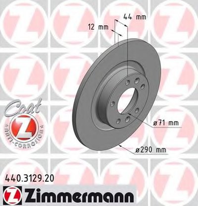 Тормозной диск COAT Z ZIMMERMANN купить