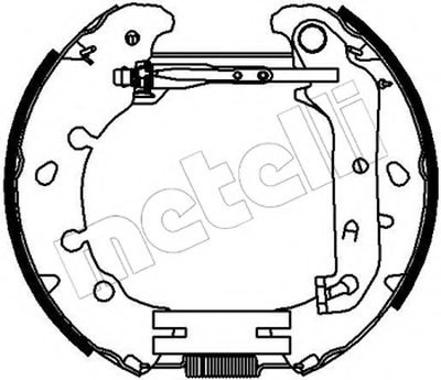 Комплект тормозных колодок Kit premounted METELLI купить