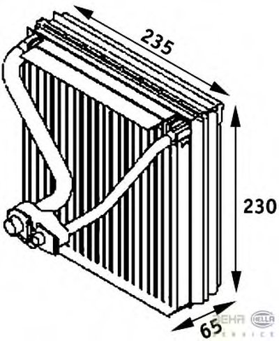 Испаритель, кондиционер BEHR HELLA SERVICE HELLA купить